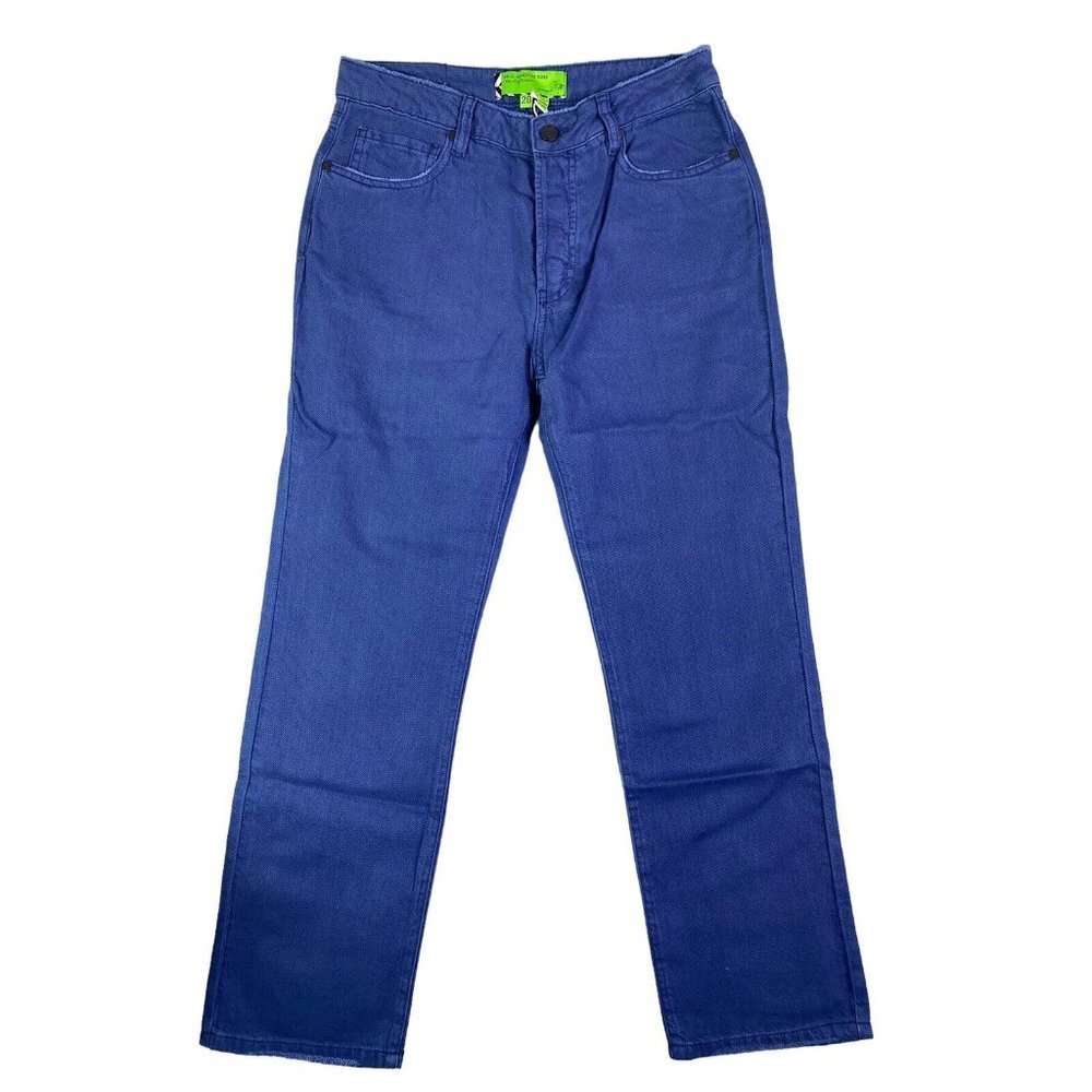 Free‎ People x Sandrine Rose Womens College Blue Straight Fit Leg Jeans Size 26
